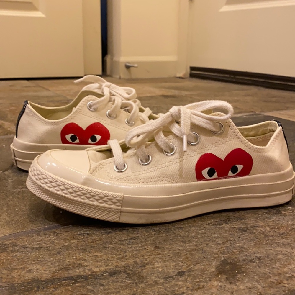 COMME des GARCONS X Converse 3 Canvas low-top Sneakers